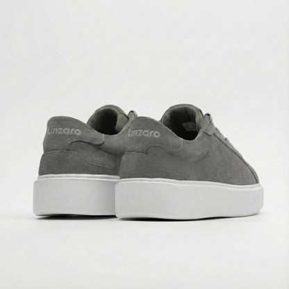 Linzaro Sneaker en Suède Premium – Gris Foncé