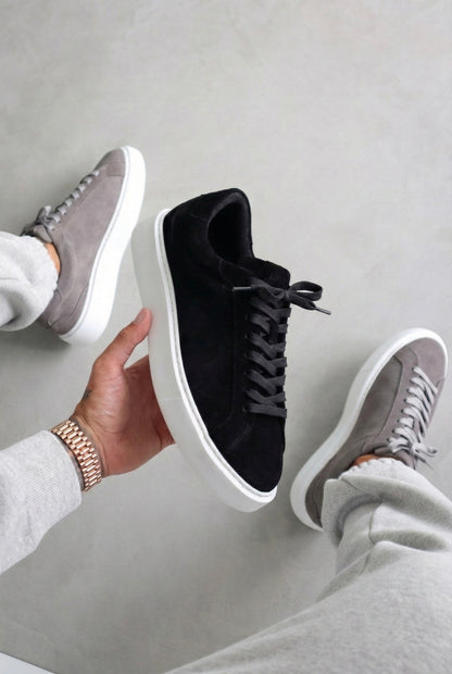 Linzaro Sneaker en Suède Premium – Noir