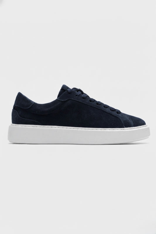 Linzaro Sneaker en Suède Premium – Bleu Marine