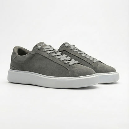 Linzaro Sneaker en Suède Premium – Gris Foncé