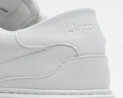 Linzaro Sneaker en Cuir Pleine Fleur – Blanc