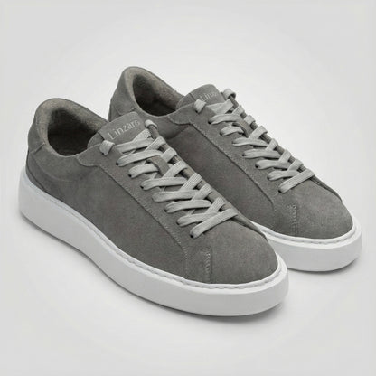 Linzaro Sneaker en Suède Premium – Gris Foncé
