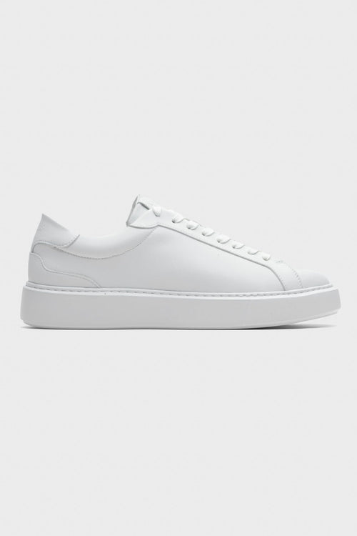 Linzaro Sneaker en Cuir Pleine Fleur – Blanc